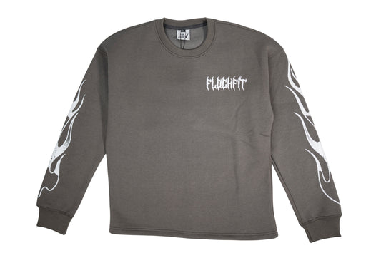 "Rockstar Kids" Sweater - Gray