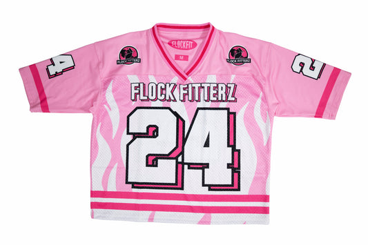 Flock Fitterz Jersey - Pink/White