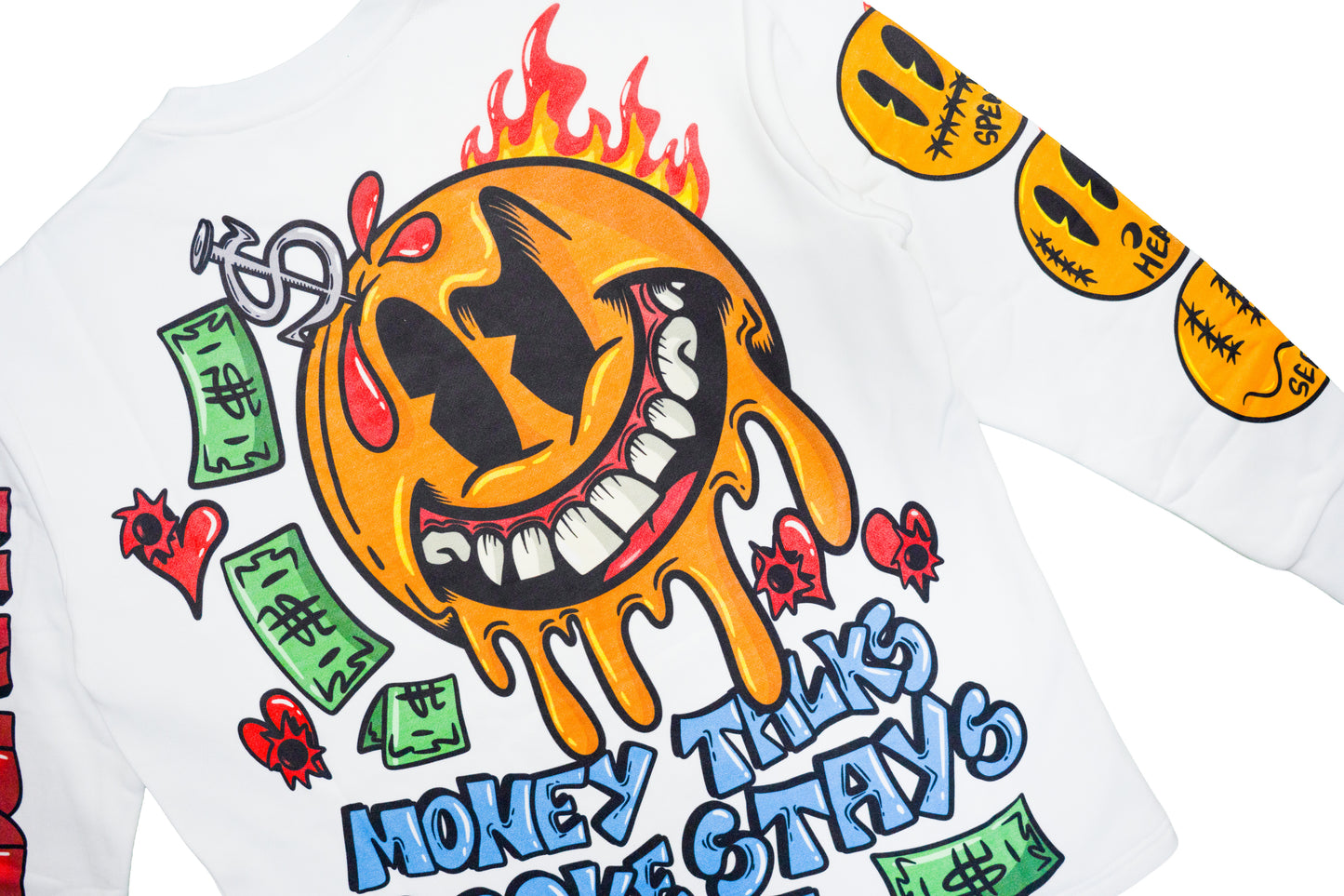 "Money Talks" Sweater - White