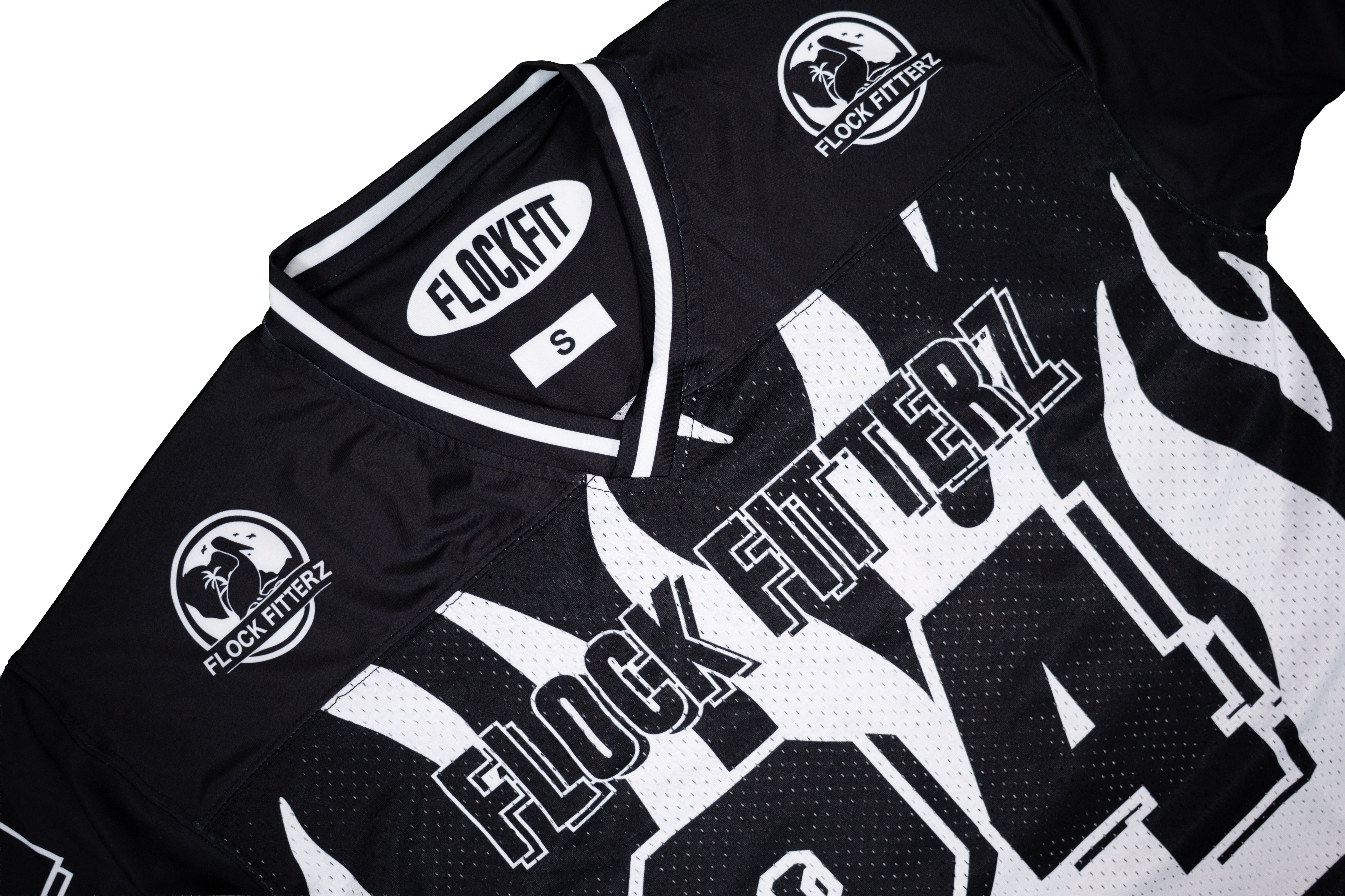 Flock Fitterz Jersey - Black/White