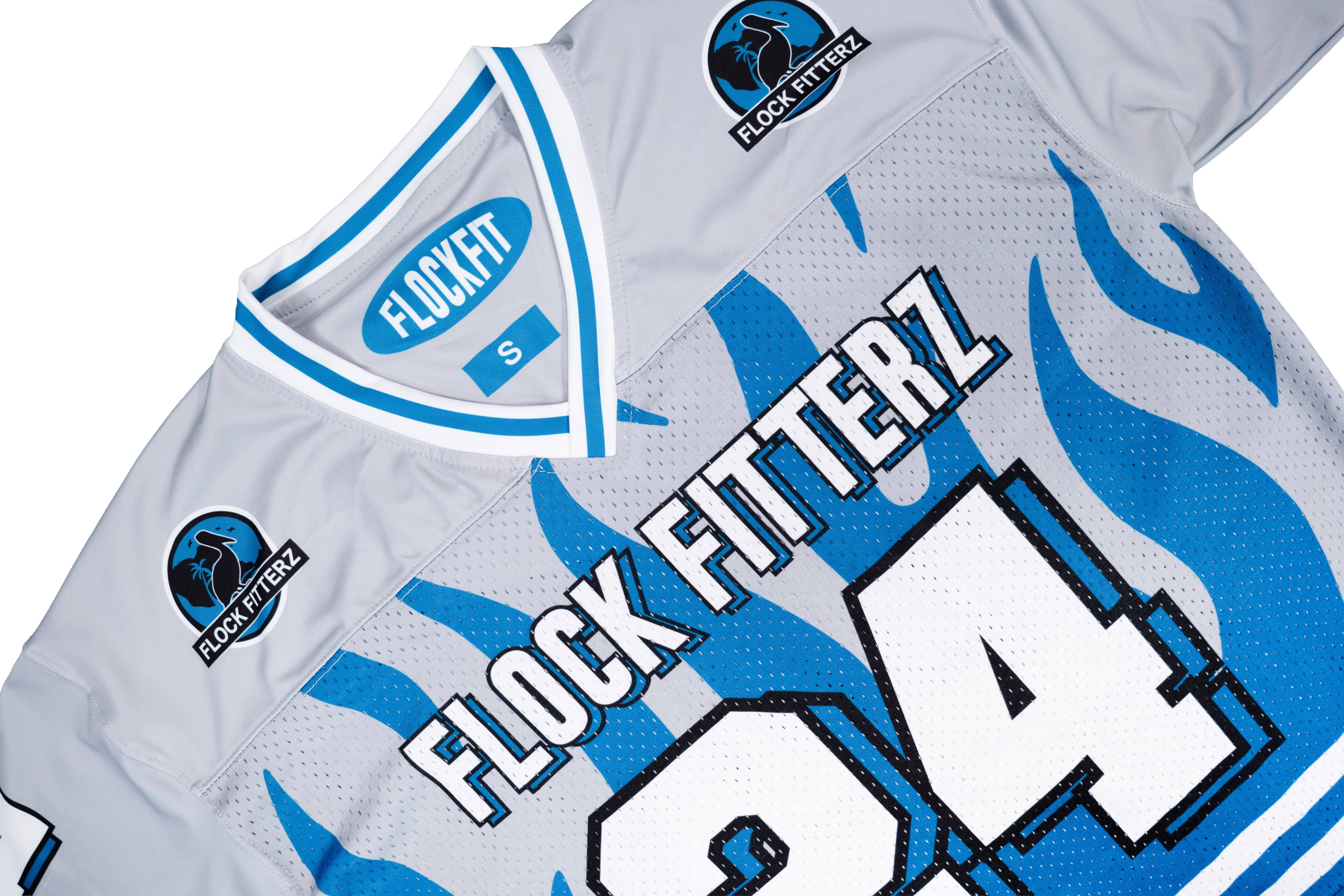 Flock Fitterz Jersey - Gray/Blue