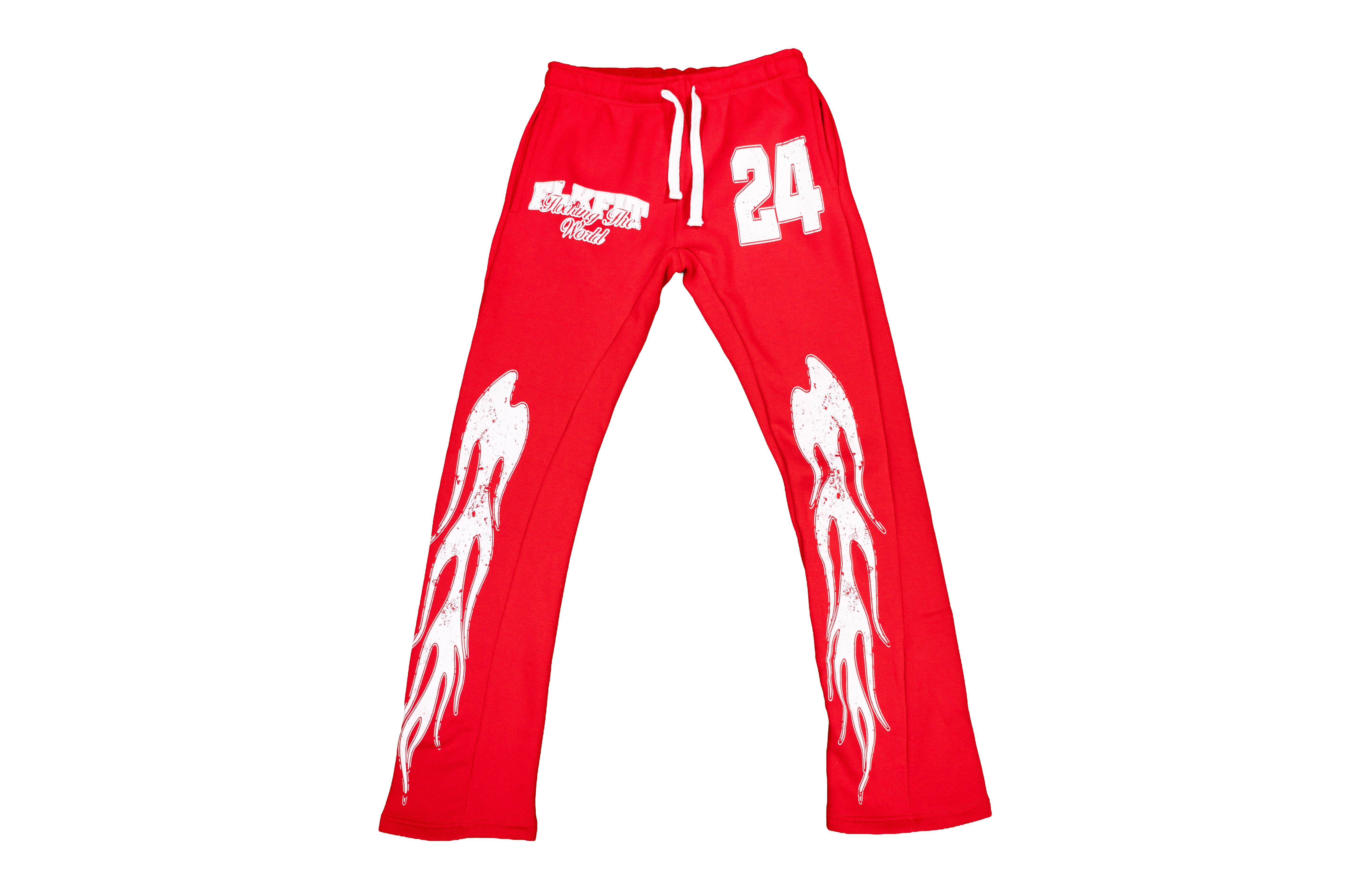 "FTW Tour" Flare Sweatpants - Red