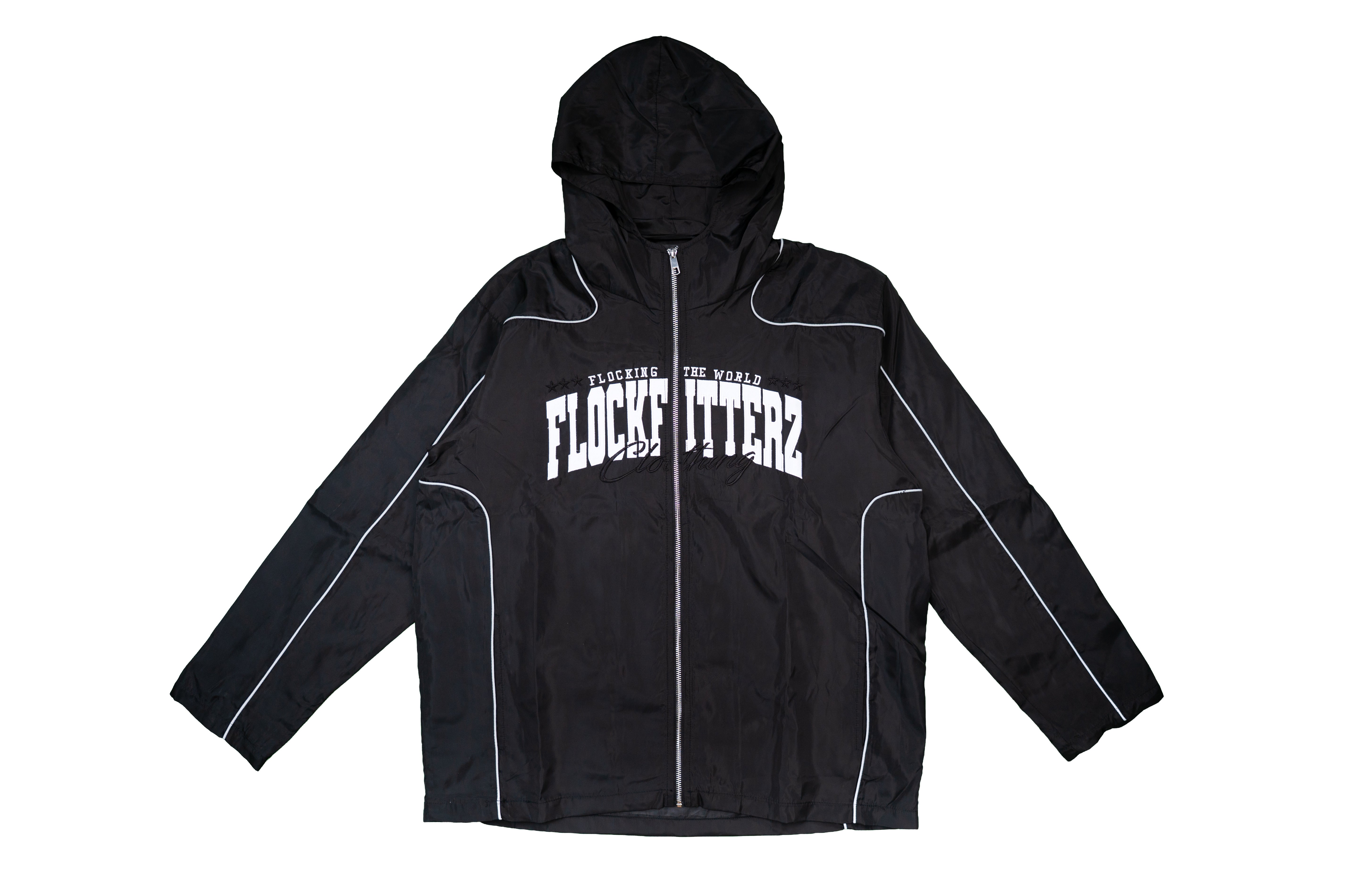 “FTW” Windbreaker Jacket - Black/Black