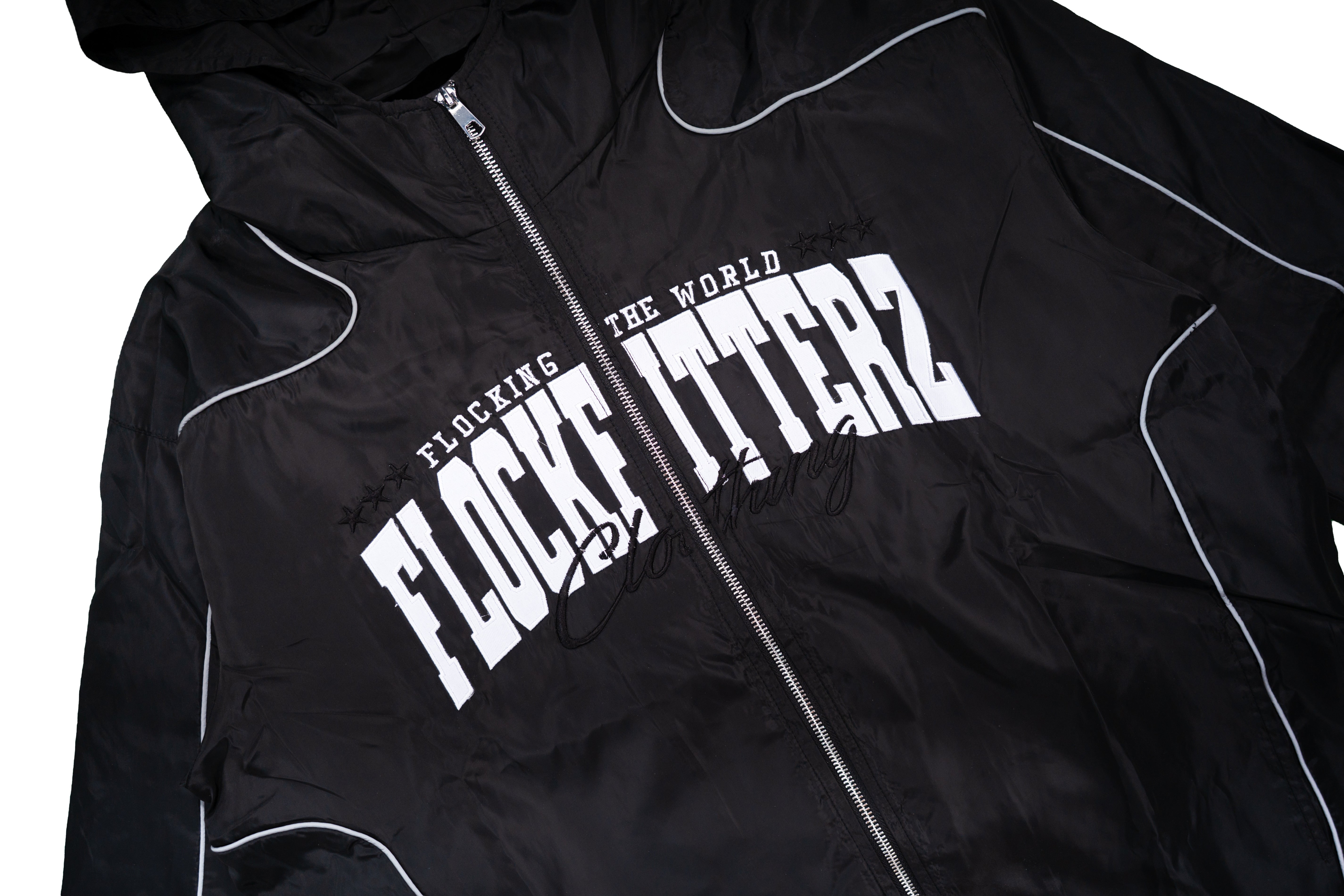 “FTW” Windbreaker Jacket - Black/Black