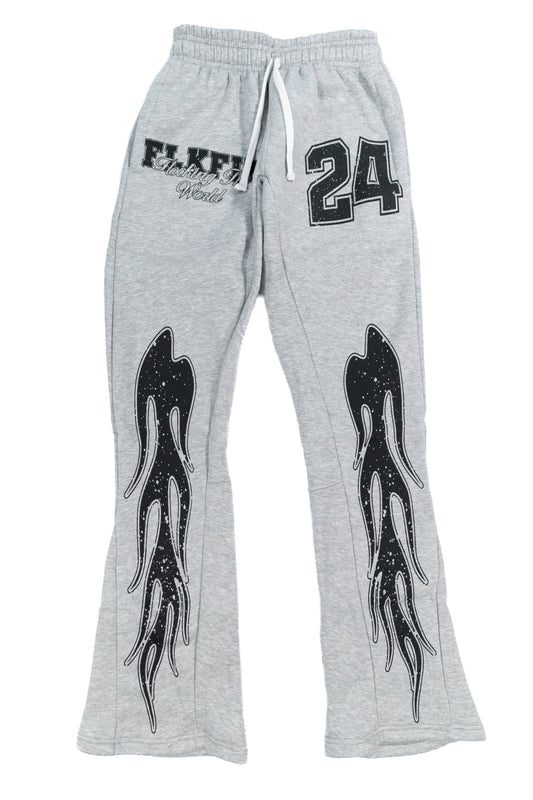 "FTW Tour" Flare Sweatpants - Grey/Black