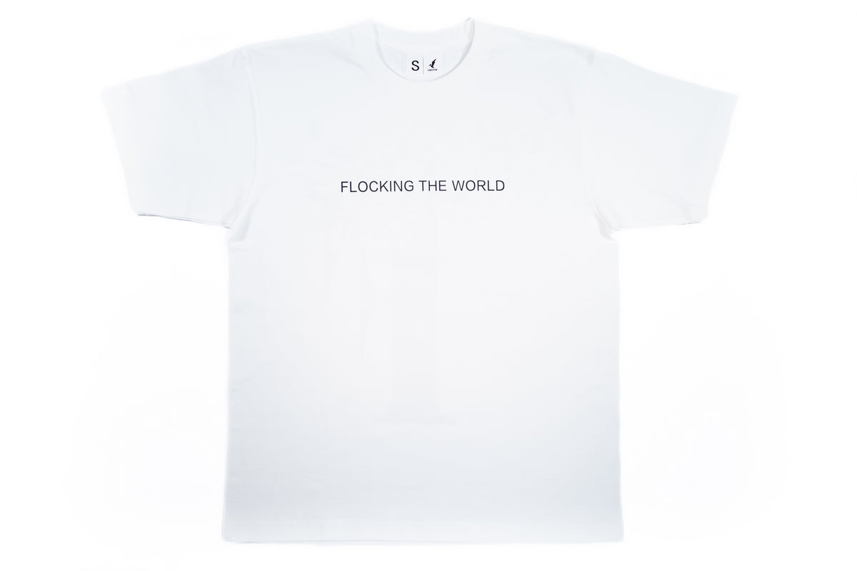 "Flocking The World" Tee - White