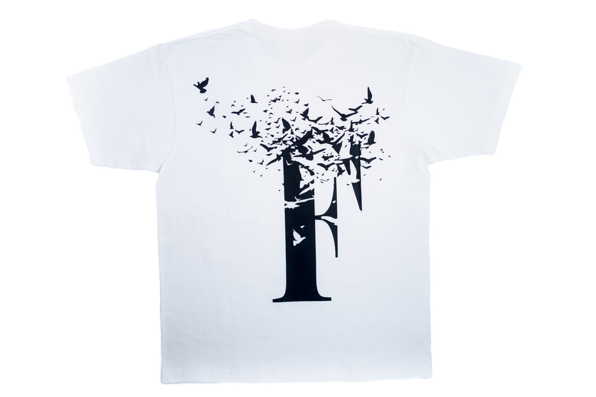 "Flocking The World" Tee - White