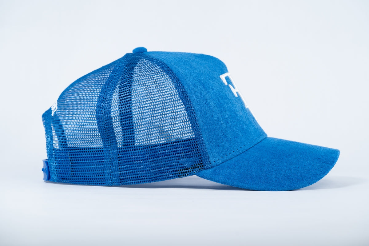 FF Suede Trucker Hat - Blue