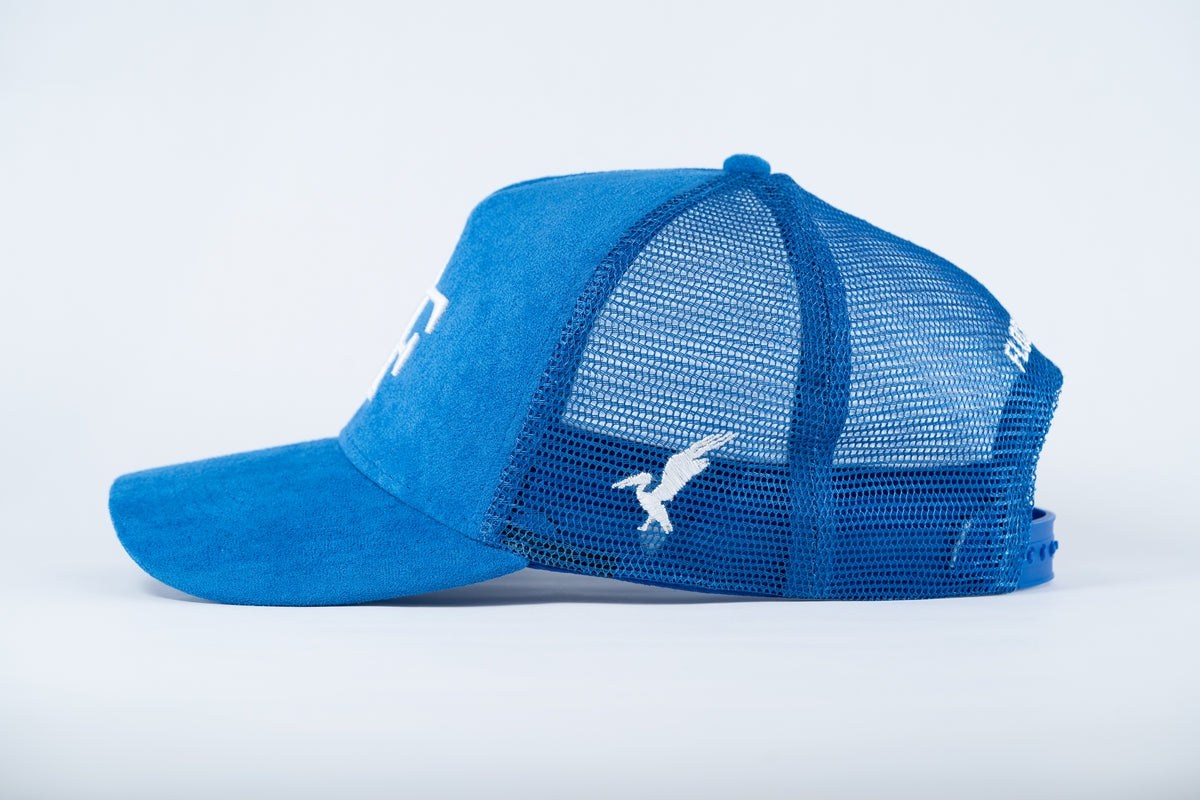 FF Suede Trucker Hat - Blue