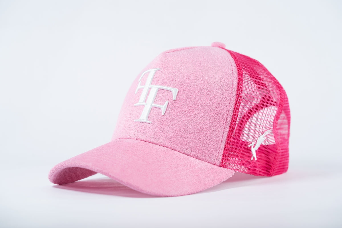 FF Suede Trucker Hat - Pink