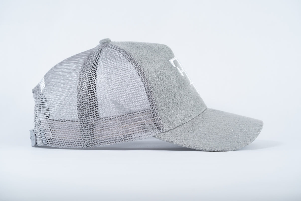 FF Suede Trucker Hat - Grey