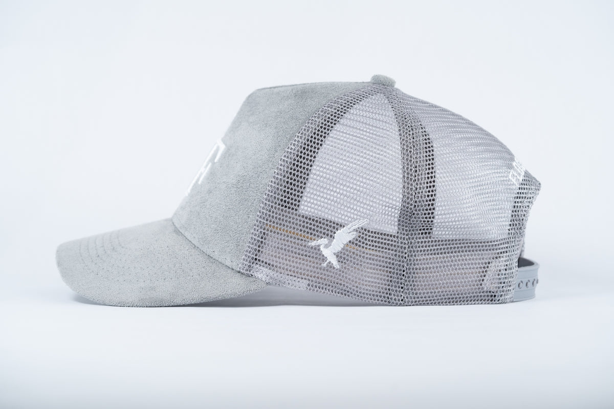 FF Suede Trucker Hat - Grey