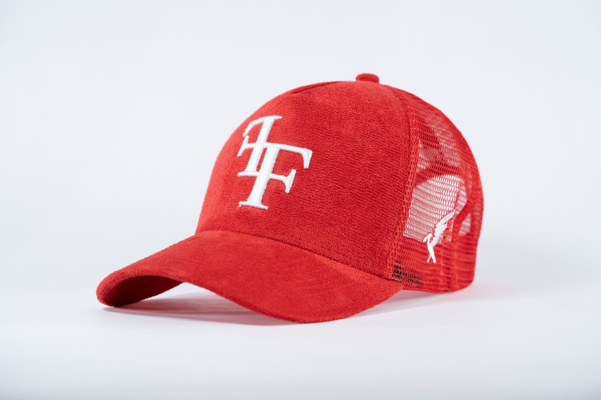 FF Suede Trucker Hat - Red