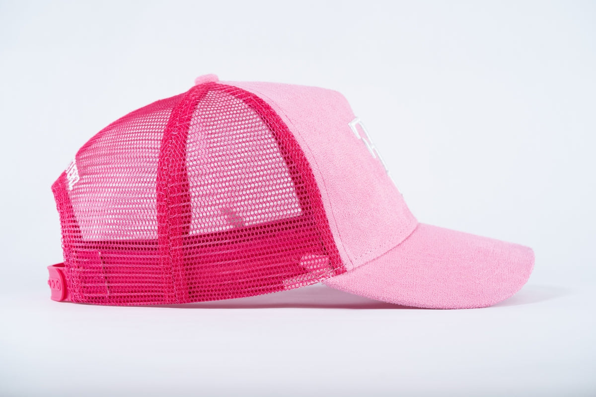 FF Suede Trucker Hat - Pink