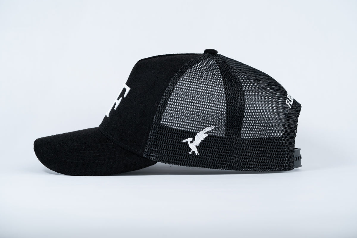 FF Suede Trucker Hat - Black